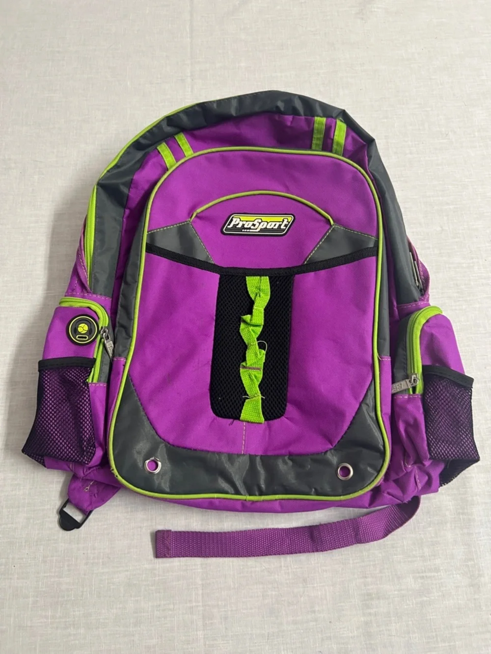 ProSport Purple Backpack with Lime Accents Bay meadow gulf atream